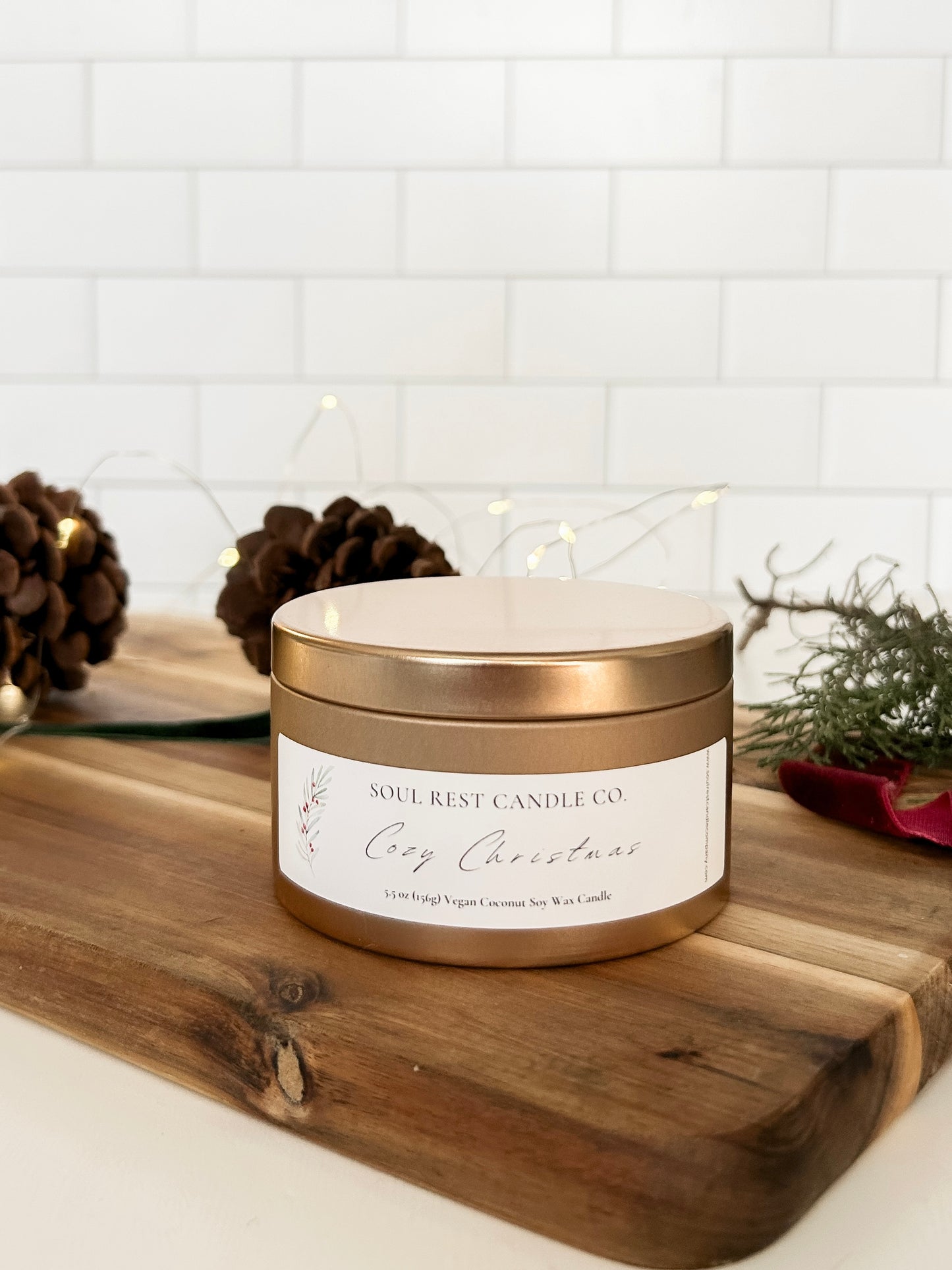 Cozy Christmas 5.5oz Tin Candle