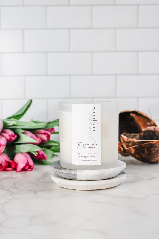 waterfront sunset 9oz candle