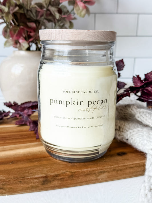 Pumpkin Pecan Waffles 18 oz Candle