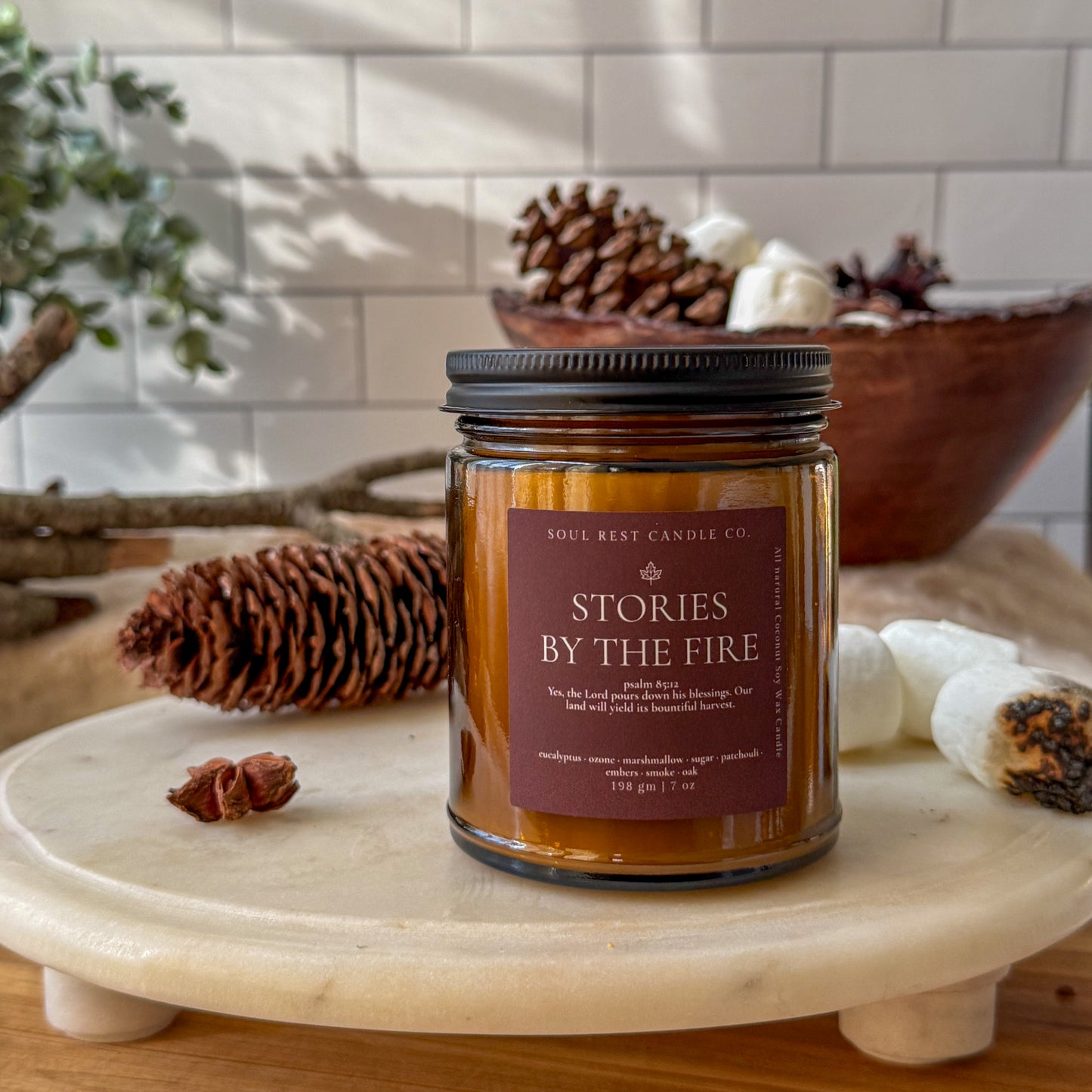 Stories by the Fire | Autumn Amber 7 oz Candle