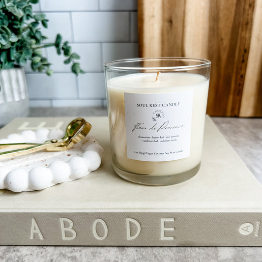 Personalized Coconut Soy Candle // Personalize Candle Favors 7 oz Candle