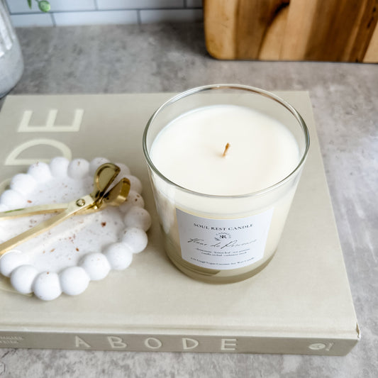 Personalized Coconut Soy Candle // Personalize Candle Favors 7 oz Candle
