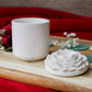Rose Flower Jar 6 oz Candle with Lid and refill option