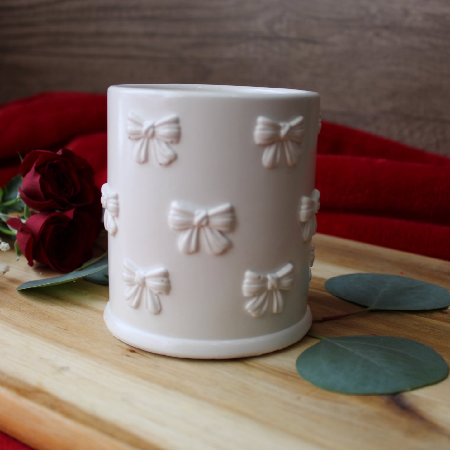 Bow Candle Jar 7 oz with refill option