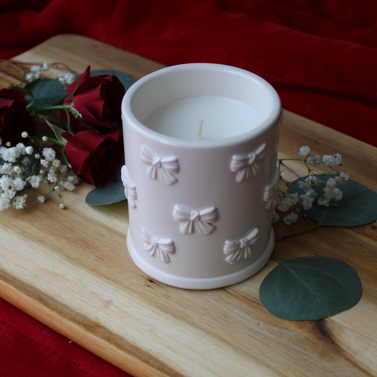 Bow Candle Jar 7 oz with refill option