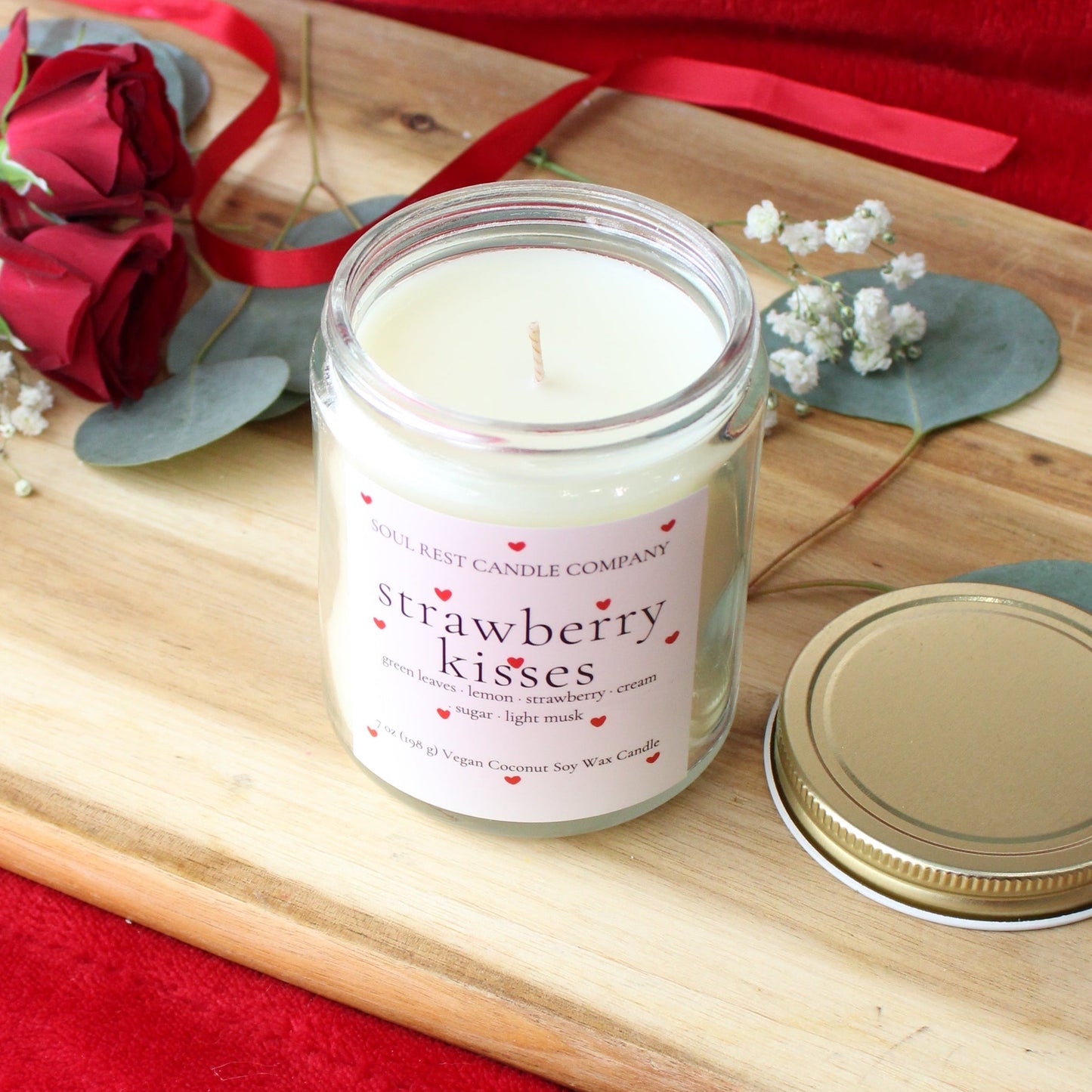Strawberry Kisses 7 oz candle