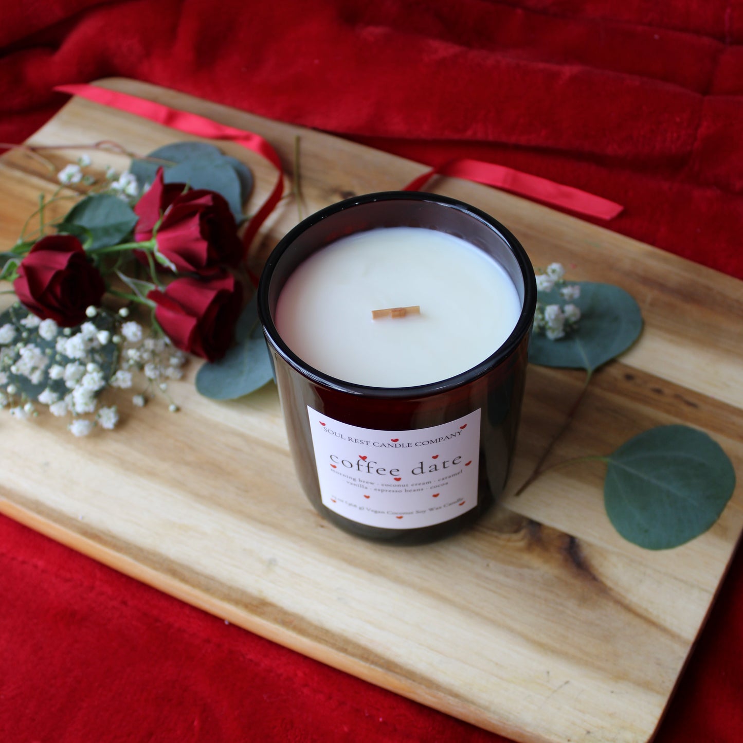 Coffee Date 13 oz Wood Wick Candle