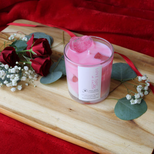 Love You A Latte Pink Candle 9oz