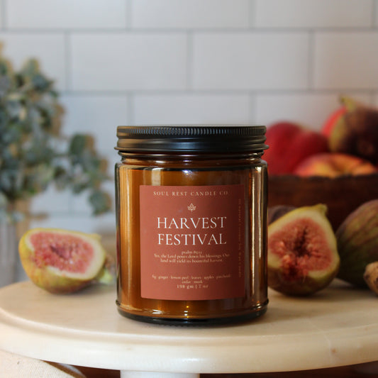 Harvest Festival | Autumn Amber 7oz Candle