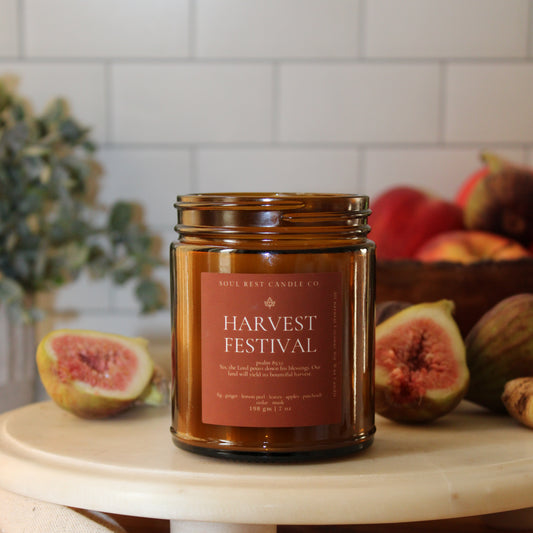 Harvest Festival | Autumn Amber 7oz Candle