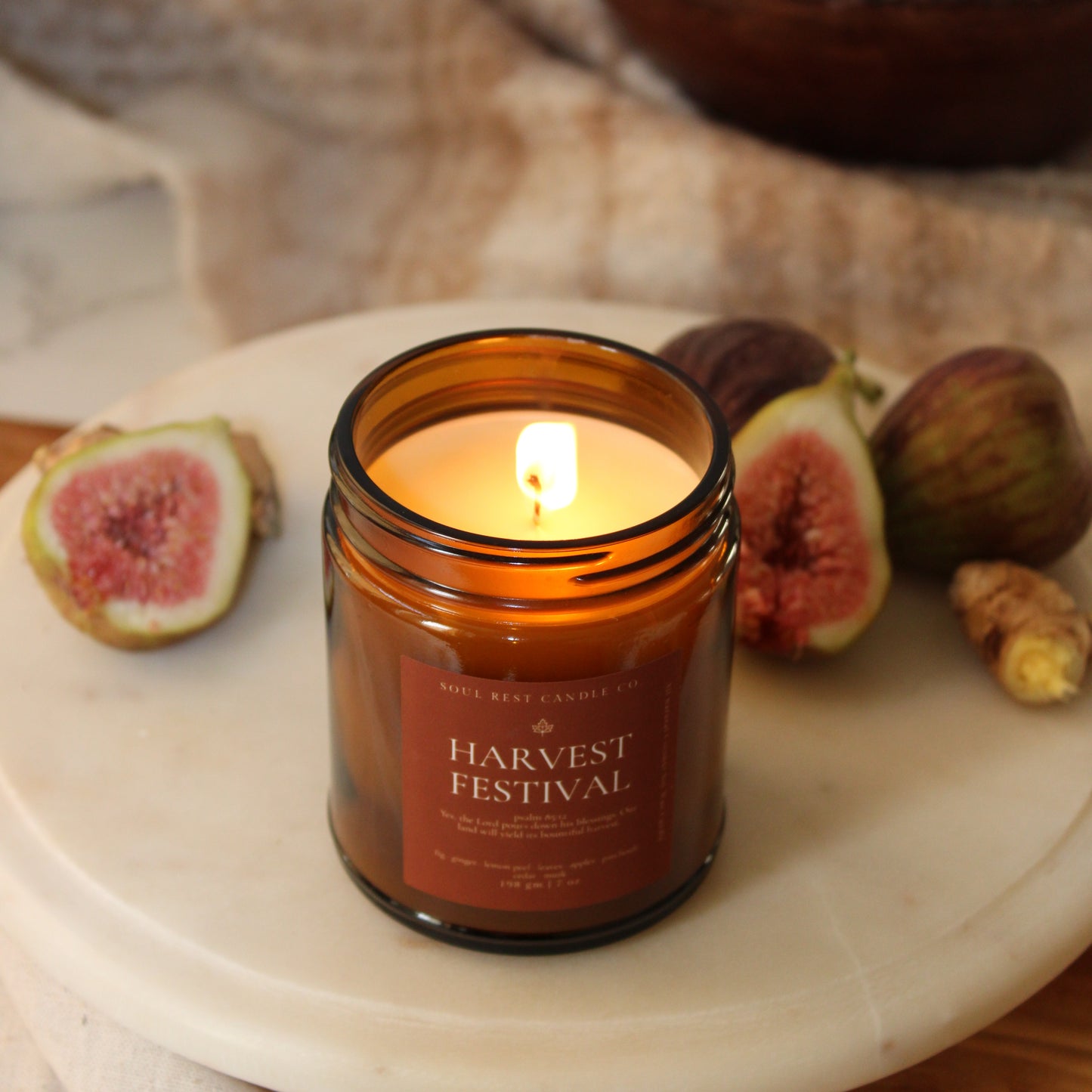 Harvest Festival | Autumn Amber 7oz Candle