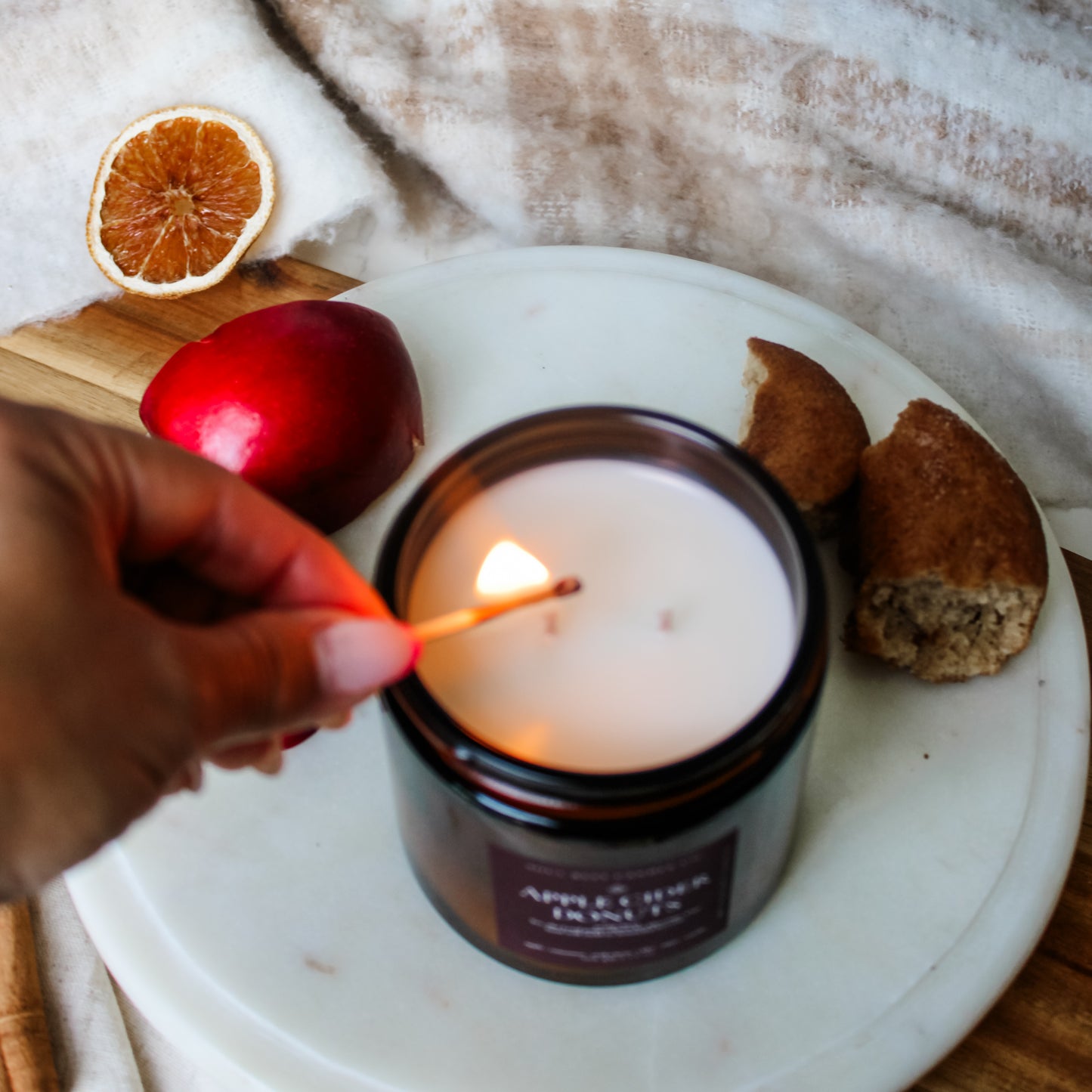Apple Cider Donuts | Autumn Amber 13 oz Candle