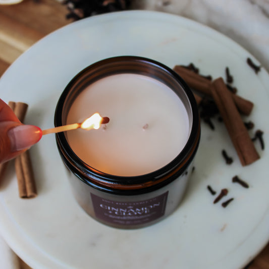 Cinnamon + Clove | Autumn Amber 13 oz Candle