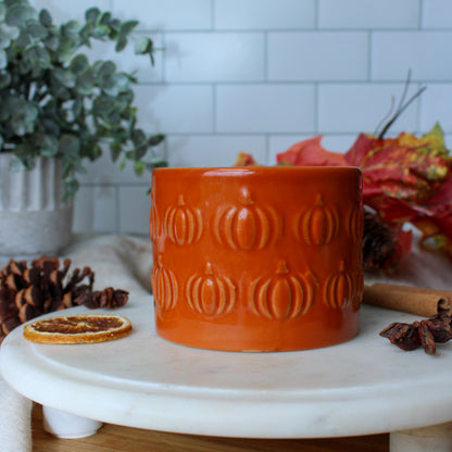 EMBOSSED PUMPKIN MINI BOWL CANDLE