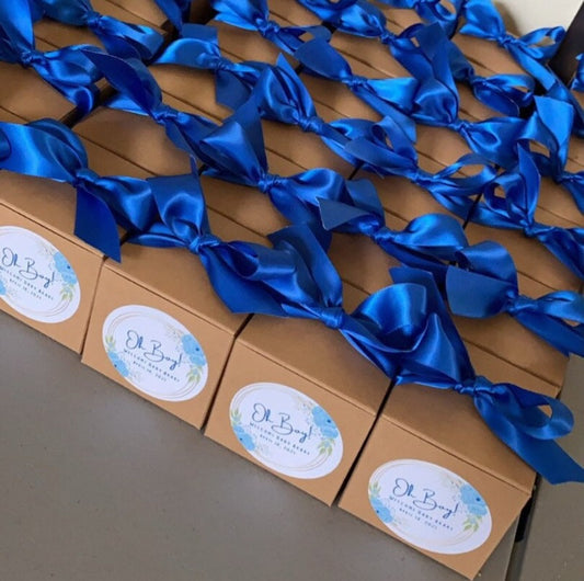 Blue Oh Baby! Shower Candle Favors