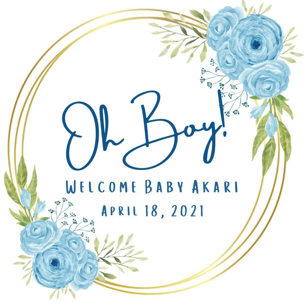 Blue Oh Baby! Shower Candle Favors