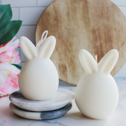 Bunny Egg Candles Set of 2