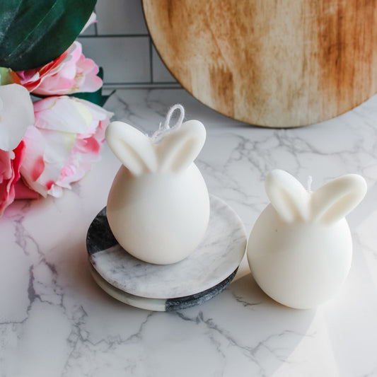 Bunny Egg Candles Set of 2