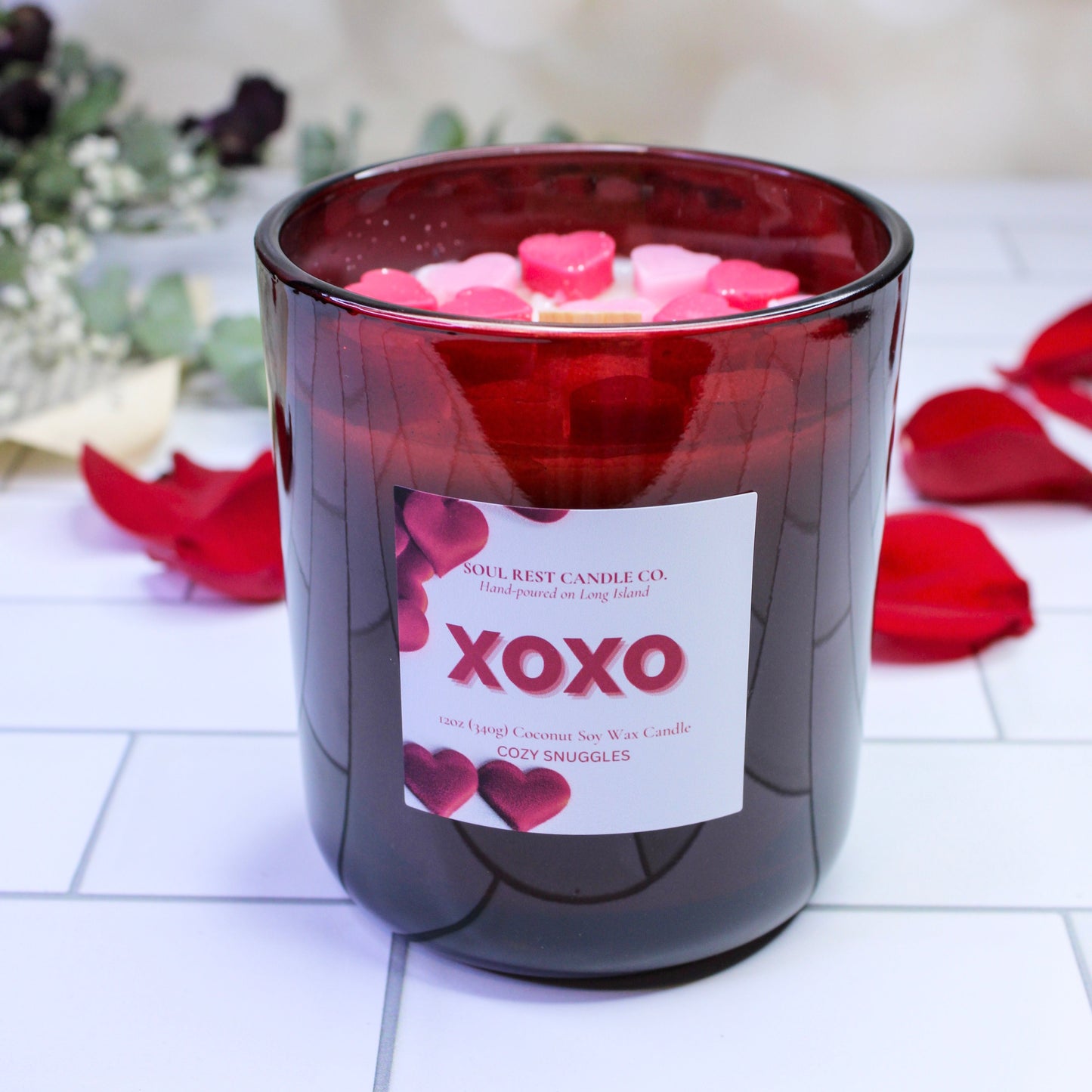 xoxo cozy cashmere 12oz candle