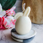 Floppy Ear Bunny Egg Candle Set of 2