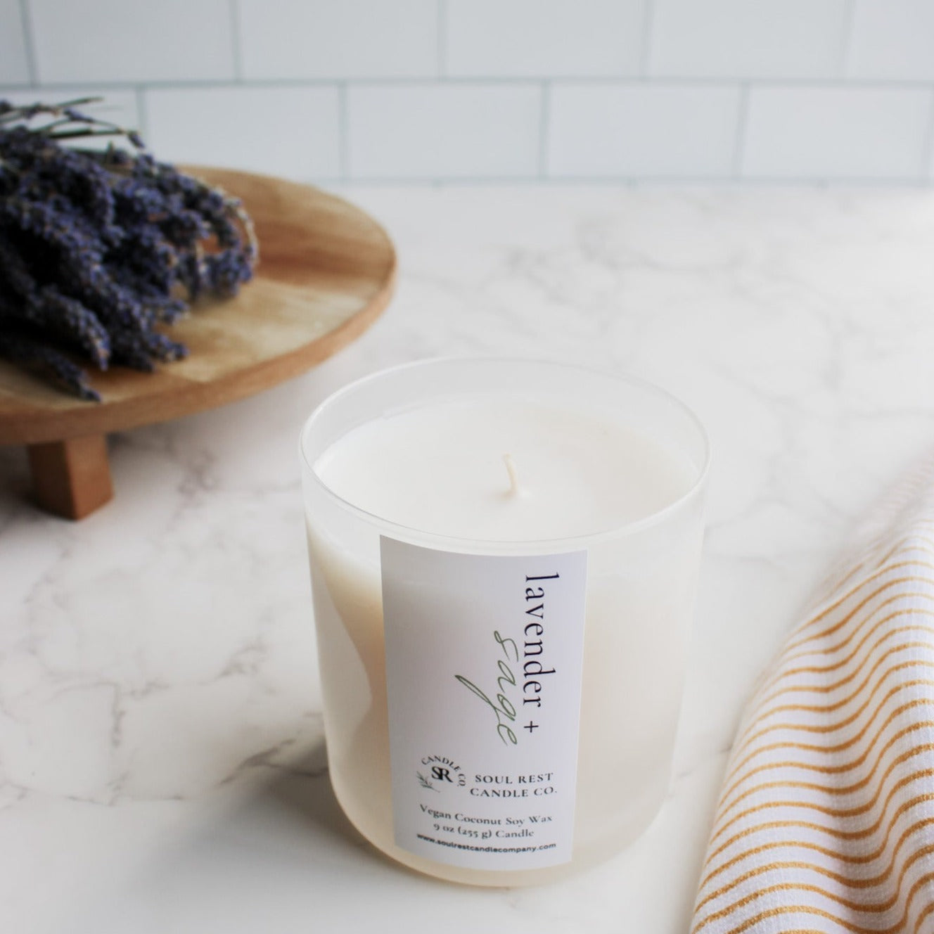 lavender + sage 9oz candle