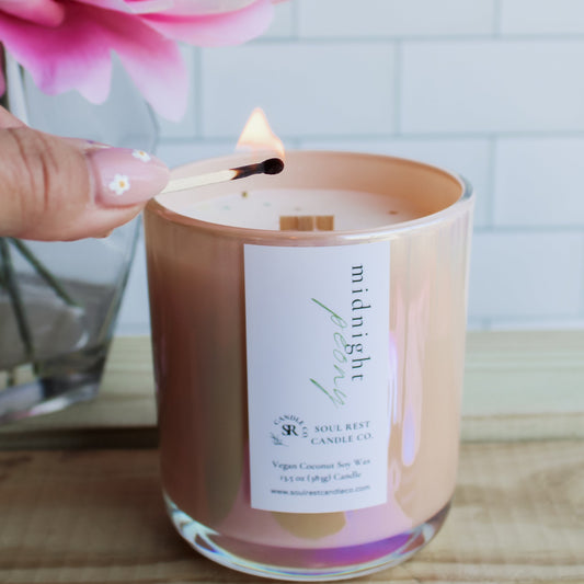 midnight peony 14oz candle