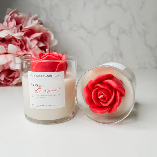 rose bouquet 10oz candle