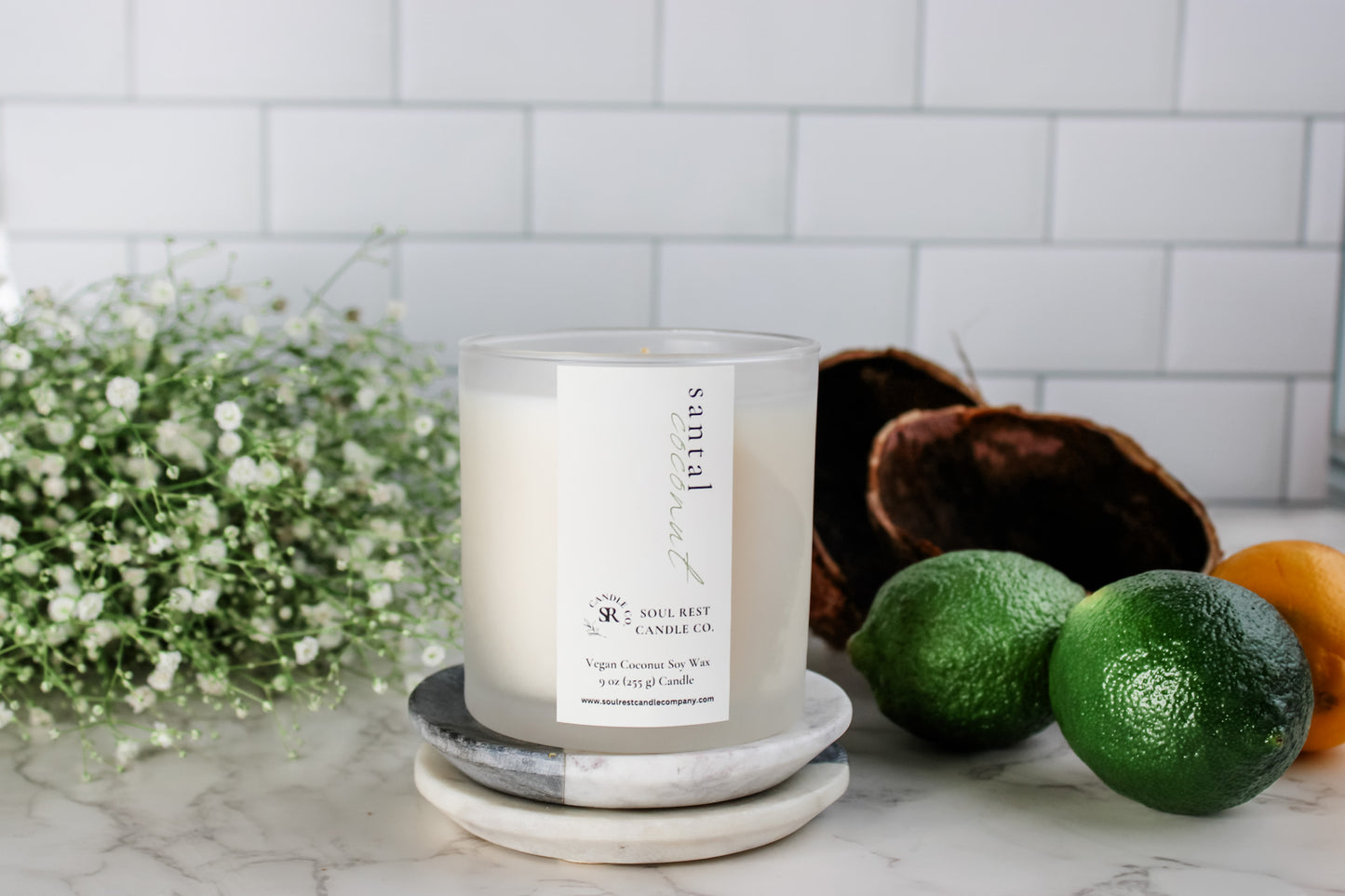 santal coconut 9oz candle